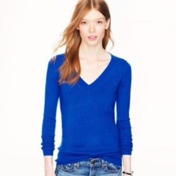 J. Crew Sweaters - J. Crew Italian cashmere blue sweater medium
